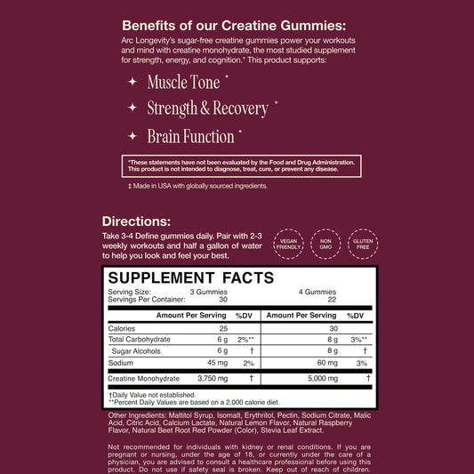 DEFINE Creatine Gummies