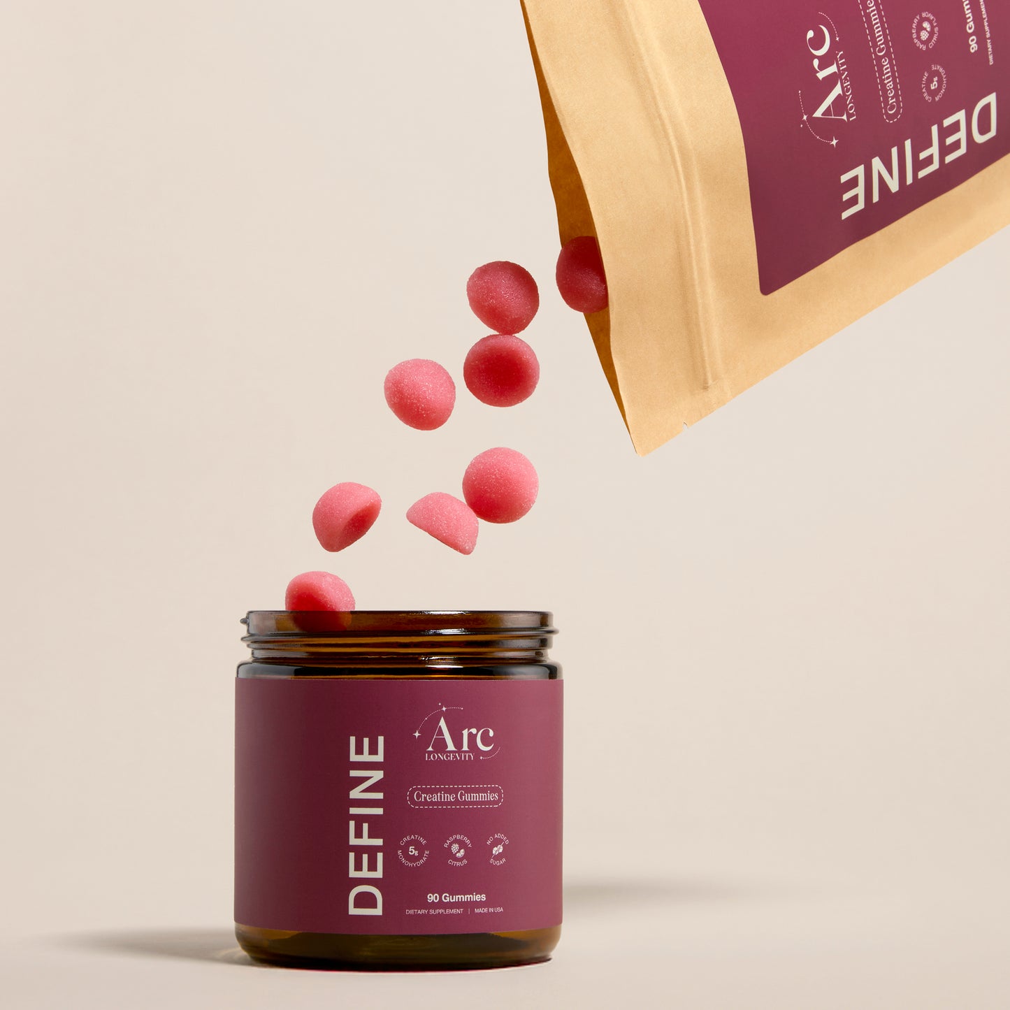 DEFINE Creatine Gummies | 1 month = 90 Gummies